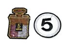 Perfume Bottle And Number 5 Embroidered Patches For Jacket, Hat, Bag Diy