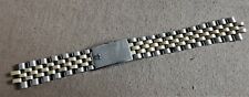 Bulova vintage steel and gold plated bracelet band mm 17 used condition