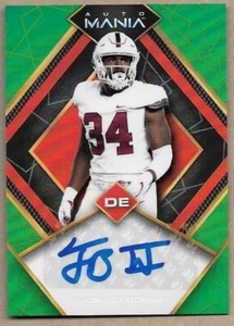 2022 Wild Card Auto Mania Thomas Booker RC Houston Texans Standford - Picture 1 of 2