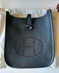 Hermès Mini Evelyne schwarz Noir - Bild 1 von 10