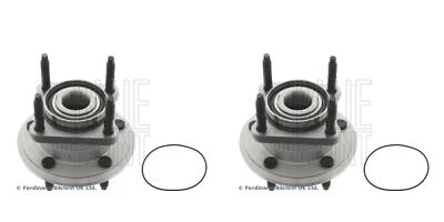 BLUE PRINT 2x Eje de Rueda Juego de Cojinetes Trasero para Jeep Commander Grand - Imagen 1 de 2