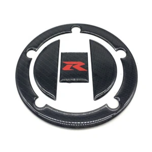 Carbon Fiber Fuel Gas Cap Cover Sticker Protector For Suzuki GSXR600/750/1000 - Foto 1 di 2