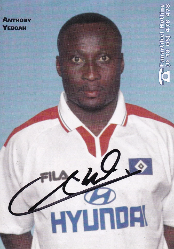 Autogramm - Anthony Yeboah (HSV) - 1998/1999 - Bild 1 von 1