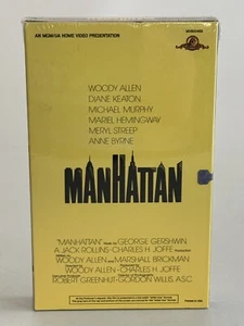 NEW Manhattan - Big Box VHS - Woody Allen, Diane Keaton, Meryl Streep SEALED - Picture 1 of 6
