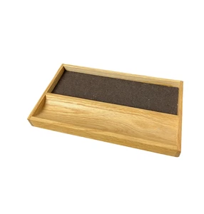 70s MCM 10" Drexel Esperanto Dresser Drawer Sliding Felt Wood Jewelry Valet