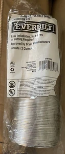 Everbilt 8' x 4" Diameter Flexible Dryer Transition Duct w/ 2 Clamps NEW SEALED - Picture 1 of 2