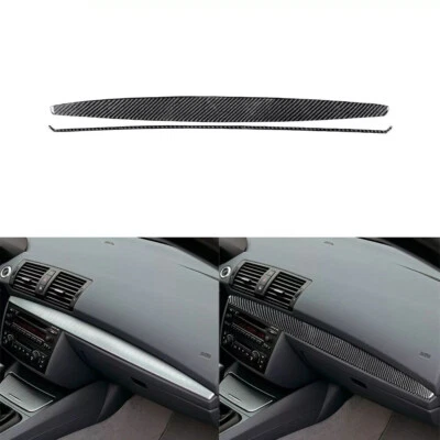 2Pcs Carbon Fiber Interior Dashboard Cover Trim For BMW 1 Series E82 E88 2008-13 - image 1 of 4