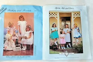 Cherry Williams Schnittmuster Bischöfe Hauben ~ Schürze Latz und Kleid sehr guter Zustand 6 Monate + - Bild 1 von 17