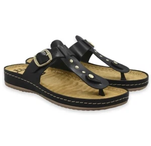 Damen Hausschuhe Pantoffeln LEDI Anatomic Schwarz Gr. 39 Model 701 N20014F