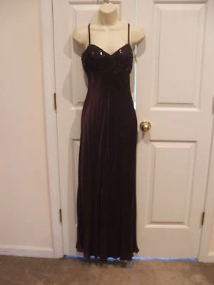 NWT frederick's of hollywood sequin  satin prom/pagent long formal gown 7/8 - Image 1 of 3