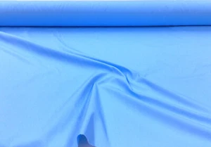 Cotton Polyester 62 inch Apparel Fabric Solid Ocean Blue RR47 - Picture 1 of 1