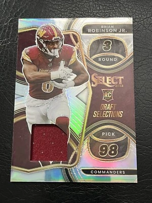 2022 Select Brian Robinson Jr. Draft Selections /99  Silver #DS-21 Commanders - Image 1 of 3