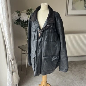 Weird Fish Jacket Mens Large black Chore Utility Parka Coat 3XL - Picture 1 of 11
