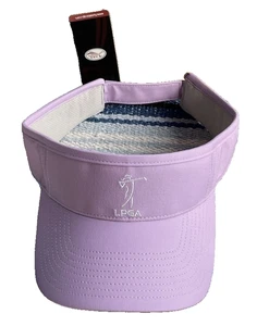 ✅NEW! LPGA Women's Pinkish Purple Golf Sports Visor Hat Adjustable Strap Back - Picture 1 of 10