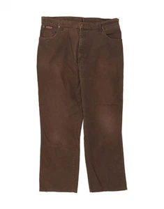 WRANGLER Mens Texas Stretch Straight Jeans W40 L28 Brown Cotton BV13 - Picture 1 of 3