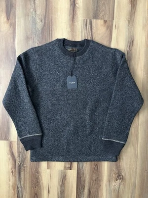 Шерстяной свитер Filson Keyport | мужской средний | НОВЫЙ! | Древесный уголь | 1-й | Быстрая доставка - Изображение 1 из 4