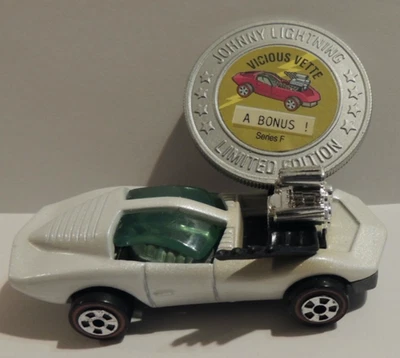 Johnny Lightning White VICIOUS VETTE Commemorative Bonus Ltd. Edition Series F - Image 1 of 4