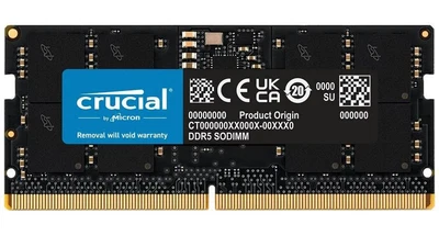 16GB DDR5-5600 PC5-44800 SODIMM RAM - CT16G56C46S5 - Image 1 of 3