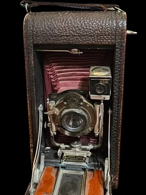 Antigua cámara fotográfica de bolsillo plegable Kodak Nº 3-A/Modelo B-4 Foto 1 de 4