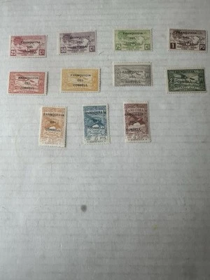 ANDORRA/SPANISH ADMIN - UNLISTED/ AIR POST - BARCELONA Ne25-36 Missing33 Stamps - Image 1 of 4