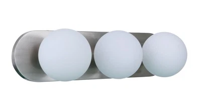 Tocador de baño contemporáneo de 3 luces usado Craftade Lighting 53903-BNK Dotti Foto 1 de 3