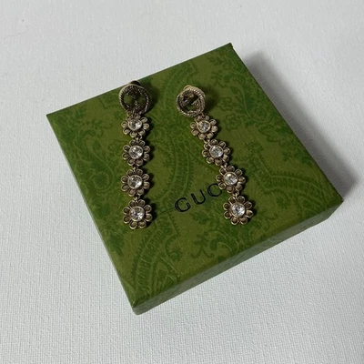 Pendientes de oro retro Gucci GG Foto 1 de 3