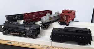 Lionel Postwar 2037 Steam Engine Tender Sunco Box Cars O Gauge 027 Parts Repair - Picture 1 of 24