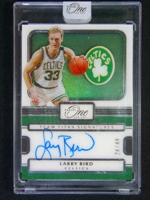 2022-23 Panini One And One Larry Bird Team Titan Auto /49 - Image 1 of 2