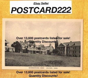 CT Milford 1908-39 vintage postcard SCHERMERHORN HOME CONNECTICUT - Picture 1 of 1