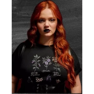 TORRID Nightfall "Giftpflanzen" Oversize-T-Shirt Neu mit Etikett Größe 6X - Bild 1 von 8