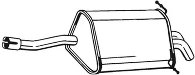 Silenziatore terminale 175-035 BOSAL per MERCEDES-BENZ CLASSE C T-Model CLASSE C - Immagine 1 di 4