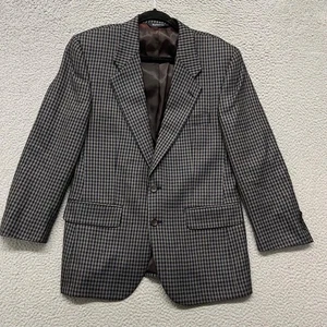 Blazer Burberry Para Hombres 38 Gris Pata de Gallo Pura Lana Abrigo Deportivo Heritage De Colección - Imagen 1 de 22