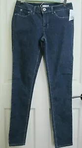 NWT Bongo Skinny Jeans Juniors Size 7 29x30.5 Stretch Dark Wash 68-22153 - Picture 1 of 7