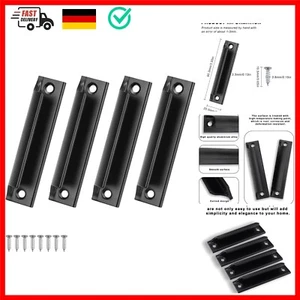 Aluminium Schiebetürgriff, 4 Stück Schwarz Gebogene Balkontürgriff, Terrassen... - Bild 1 von 8