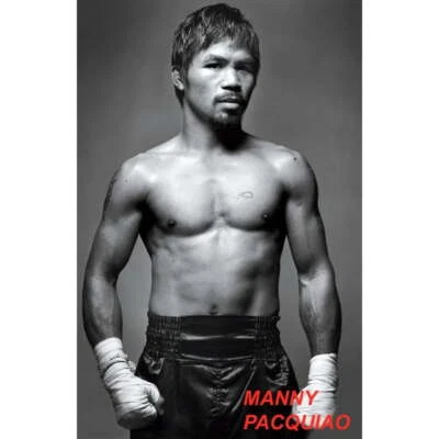 Manny Pacquiao Poster 24Inx36In Fighter Art Poster 24x36 Multi-Color Square Adul - Image 1 of 2