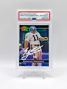 Sebastian Janikowski 2000 Bowman's Best RARE #/1499 AUTO REFRACTOR (RC) | PSA 9 - Picture 1 of 3