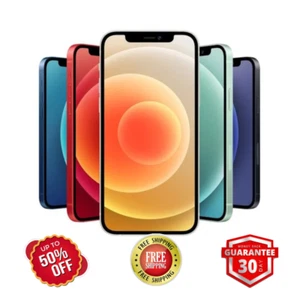 Apple iPhone 12 64GB 128GB Purple Blue Black Unlocked Verizon ATT T-Mobile LTE - Zdjęcie 1 z 9