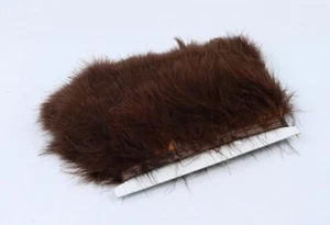 Turkey Marabou Fringe Trim 10 Yards Turkey Feather Marabou Fringe Sewn On Tape - Picture 1 of 45