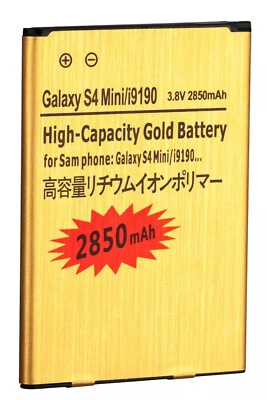 Batería de repuesto dorada 2850 mAh para Samsung Galaxy S4 Mini i9190 Foto 1 de 2