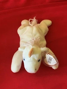 1993 Rare Mystic Beanie Baby Coarse Mane & Tail Iridescent Horn Two Tag Errors - Picture 1 of 2
