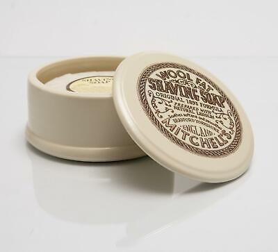 Mitchell’s Wool Fat Lanolin Shaving Soap & Ceramic Bowl/Dish - 125g - Mitchells • 30.12€