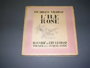 Moderne Illustration C. Vildrac Die rosa Insel 1924 illustriert von Edy-Legrand - Bild 1 von 6