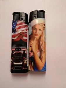 Feuerzeug 2er Set American Retro Girls (12) - Bild 1 von 2