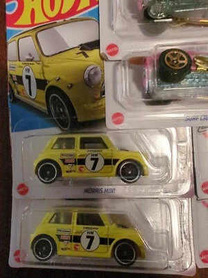 2022 Hot Wheels Yellow Morris Mini Compact Kings 5/5 Case K Treasure Hunt Lot  2 - Image 1 of 4