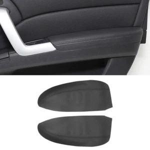 2pcs BLACK Leather Interior Door Panel Armrest Cover Trim For Acura RDX 2007-12 - Picture 1 of 8