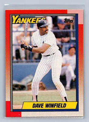 1990 O-Pee-Chee Dave Winfield #380 - New York Yankees - Canadian/French - Image 1 of 2