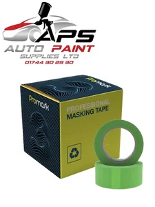 Promask 3 Premium GREEN Masking Tape 24mm box 36 1" PAINT WATER RESISTANT - Picture 1 of 5