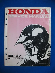 Honda 1986 1987 ATC 125M New Old Stock Factory Original Service Manual XLNT M139 - Picture 1 of 6