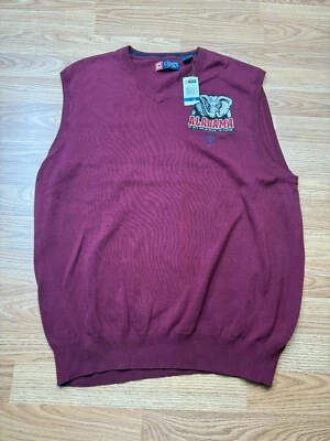NWT Chaps Alabama Crimson Tide Embroidered Cotton Vest XL Red - Image 1 of 4