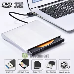 USB 3.0 Externer DVD RW Leser Recorder Player CD/DVD Brenner für Laptop PC MAC - Bild 1 von 15